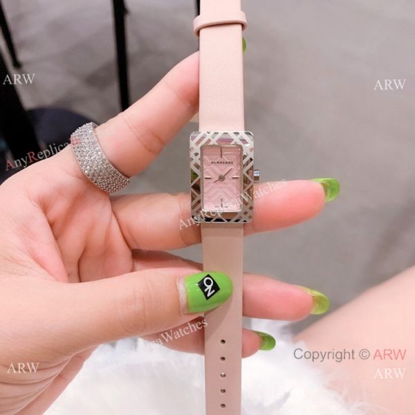 Japan Grade Burberry Ladies Watches SS Black Leather strap Japan Grade Burberry Ladies Watches SS Black Leather strap
