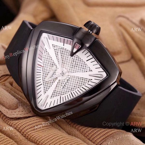 Copy Hamilton Ventura XXL Auto Elvis Anniversary Blacksteel Watch 45mm Copy Hamilton Ventura XXL Auto Elvis Anniversary Blacksteel Watch 45mm