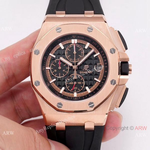 Copy Audemars Piguet Royal Oak Offshore SS BlackRed Face watch New Style Copy Audemars Piguet Royal Oak Offshore SS BlackRed Face watch New Style