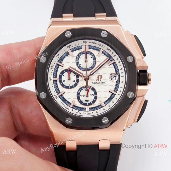 Audemars Piguet Royal Oak Offshore Chronograph SS White Dial 44mm watch Best Copy Audemars Piguet Royal Oak Offshore Chronograph SS White Dial 44mm watch Best Copy