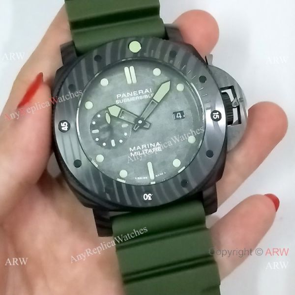 Panerai Submersible Marina Militare Carbotech Special Edition PAM961 Watch 2019 Replica Panerai Submersible Marina Militare Carbotech Special Edition PAM961 Watch 2019 Replica