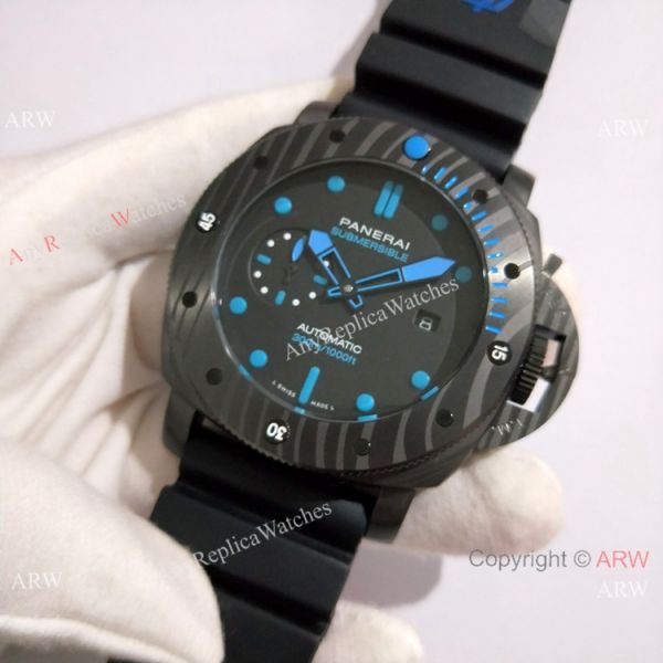 Replica Panerai Submersible Rubber Strap Carbotech Carbon PAM 960 Replica Panerai Submersible Rubber Strap Carbotech Carbon PAM 960