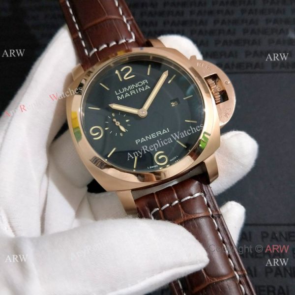 Best Quality Panerai Luminor Marina Rose Gold 44mm Copy Wristwatch Best Quality Panerai Luminor Marina Rose Gold 44mm Copy Wristwatch