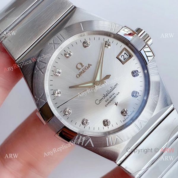 Super Clone Omega Constellation Stainless Steel Silver Dial 8500 Watch VSF 1:1 Best Edition Super Clone Omega Constellation Stainless Steel Silver Dial 8500 Watch VSF 1:1 Best Edition