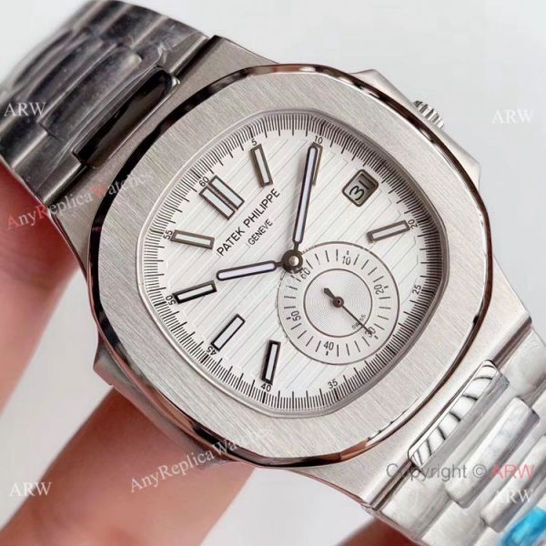 Super Replica Patek Philippe Nautilus Stainless steel White Face Watch Swiss Copy Super Replica Patek Philippe Nautilus Stainless steel White Face Watch Swiss Copy