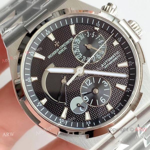 Swiss Copy Vacheron Constantin Overseas 1222-SC Watch SS Black Dial 42mm Swiss Copy Vacheron Constantin Overseas 1222-SC Watch SS Black Dial 42mm