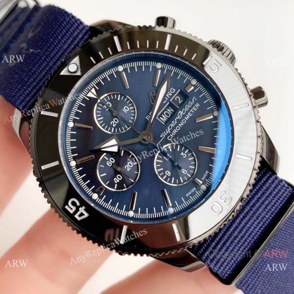 Swiss Replica Breitling Superocean Heritage II 44mm Watch Ceramic Bezel Nato Strap Swiss Replica Breitling Superocean Heritage II 44mm Watch Ceramic Bezel Nato Strap