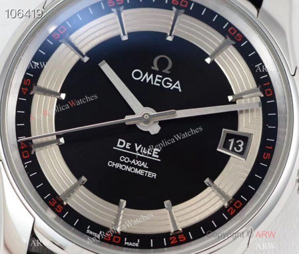 VSF Omega De Ville Hour Vision Co-Axial Copy Watch BlackSilver Face VSF Omega De Ville Hour Vision Co-Axial Copy Watch BlackSilver Face