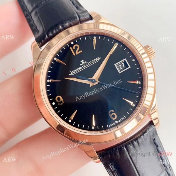 ZF Factory Jaeger-LeCoultre Master Control 39mm Watch Rose Gold Black Face ZF Factory Jaeger-LeCoultre Master Control 39mm Watch Rose Gold Black Face