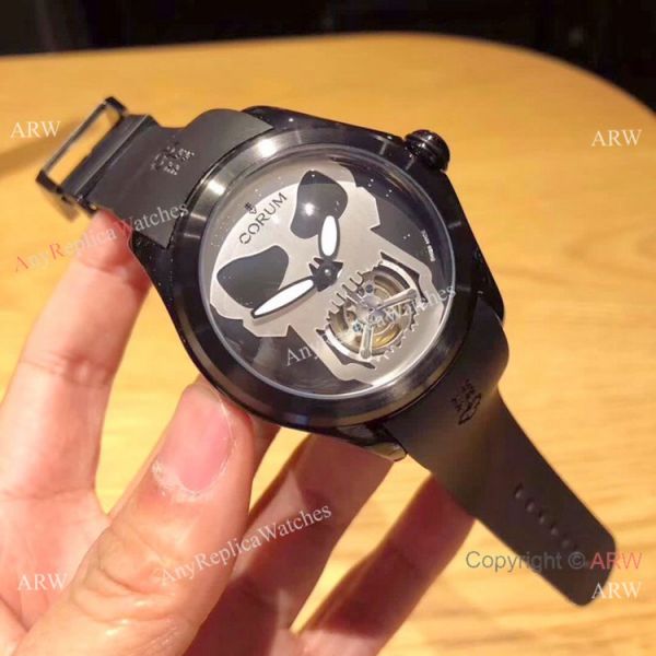 Best Quality Corum Bubble 47 Flying Tourbillon Wrist All Black Corum Watch Best Quality Corum Bubble 47 Flying Tourbillon Wrist All Black Corum Watch