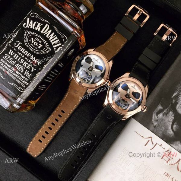 High Quality Copy Corum Bubble Skull Face Rose Gold Wristwatch High Quality Copy Corum Bubble Skull Face Rose Gold Wristwatch