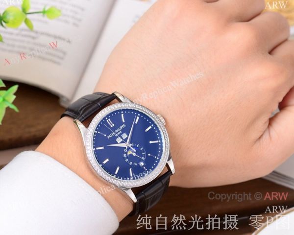 Patek Philippe Geneve Calatrava Blue Dial Watch Best Knock off Watches China Patek Philippe Geneve Calatrava Blue Dial Watch Best Knock off Watches China