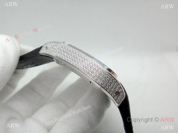 Cartier Santos Diamond Replica Watch Stainless Steel QUARTZ 39mm Cartier Santos Diamond Replica Watch Stainless Steel QUARTZ 39mm