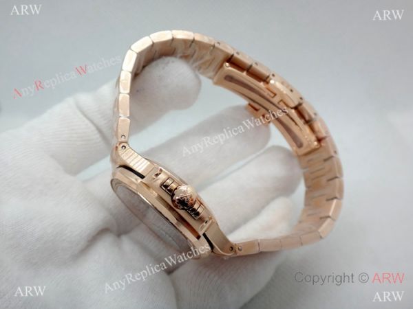 (PPF)Swiss Grade Patek Philippe 7118 Nautilus Rose Gold Diamond Watch Ladies (PPF)Swiss Grade Patek Philippe 7118 Nautilus Rose Gold Diamond Watch Ladies