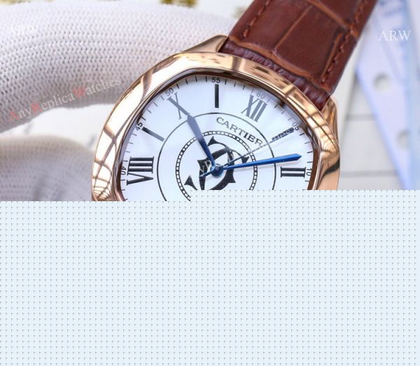 Copy Cartier Drive De automatic Watches Black Leather Strap Copy Cartier Drive De automatic Watches Black Leather Strap
