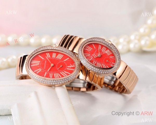 Best Quality Copy Cartier Baignoire Lovers Watch Rose Gold Black Dial Best Quality Copy Cartier Baignoire Lovers Watch Rose Gold Black Dial