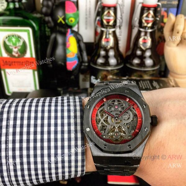 New Style Fake AP Skeleton Watch Audemars Piguet Royal Oak Gold Inner Watch New Style Fake AP Skeleton Watch Audemars Piguet Royal Oak Gold Inner Watch