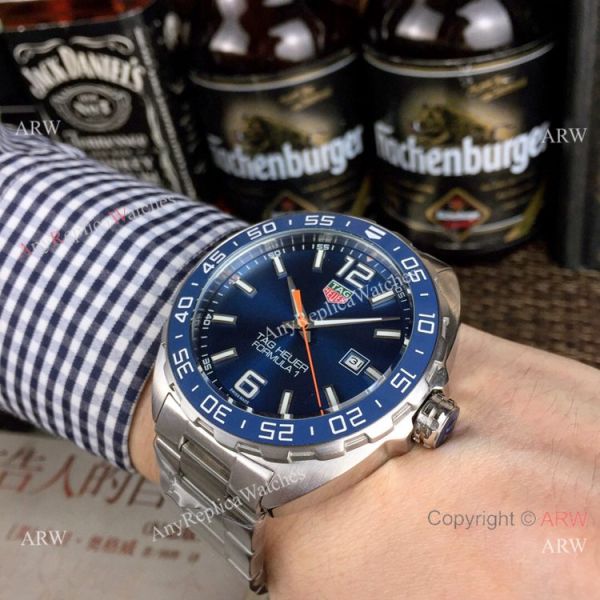 Replica TAG Heuer F1 Formula 1 Calibre 5 Men Watch Stainless Steel Blue Ceramic Replica TAG Heuer F1 Formula 1 Calibre 5 Men Watch Stainless Steel Blue Ceramic