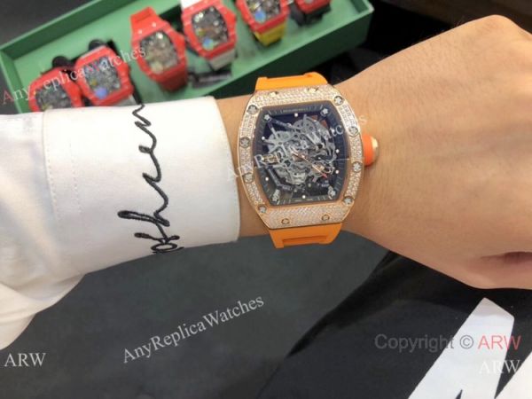 Replica Richard Mille RM035-Americas Rose Gold Diamond Watches Replica Richard Mille RM035-Americas Rose Gold Diamond Watches