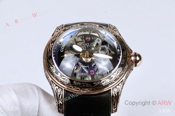 Corum Bubble Squelette &8216;Tattoo Rose Gold Watch Replica Corum Watches Corum Bubble Squelette &8216;Tattoo Rose Gold Watch Replica Corum Watches