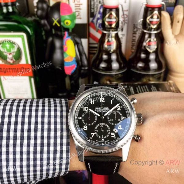 2019 Replica Breitling Navitimer Chronograph Blue Dial Blue Leather Band Watches 2019 Replica Breitling Navitimer Chronograph Blue Dial Blue Leather Band Watches