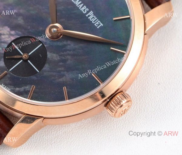 GB Factory replica Audemars Piguet Jules Audemars Rose Gold Black MOP Dial Watch GB Factory replica Audemars Piguet Jules Audemars Rose Gold Black MOP Dial Watch