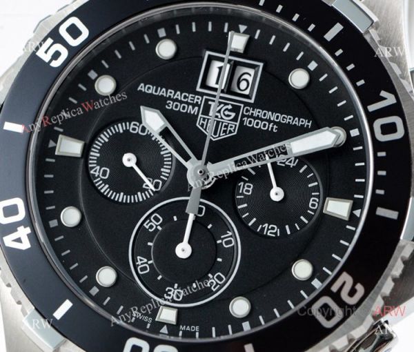 Copy Tag Heuer Aquaracer 300m Stianless Steel Black Bezel Watch SWISS QUARTZ Copy Tag Heuer Aquaracer 300m Stianless Steel Black Bezel Watch SWISS QUARTZ
