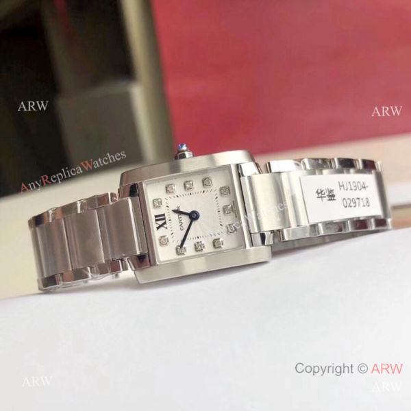 Swiss Quality Copy Cartier Tank Francaise CC 708 177 Lady watch Diamond Markers Swiss Quality Copy Cartier Tank Francaise CC 708 177 Lady watch Diamond Markers