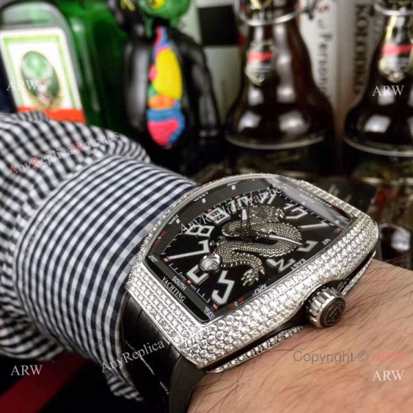 Replica Franck Muller Vanguard limited Edition Dragon King Watch SS Diamond Replica Franck Muller Vanguard limited Edition Dragon King Watch SS Diamond