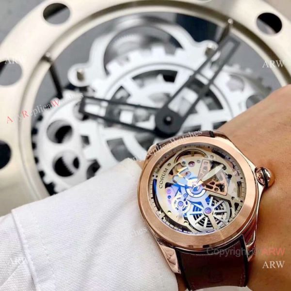 New Replica Corum Watches Corum Bubble Squelette Rose Gold Skeleton Dial New Replica Corum Watches Corum Bubble Squelette Rose Gold Skeleton Dial