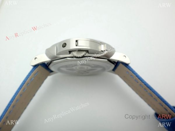 Copy Panerai Luminor Marina PAM 687 Automatic Watch SS Blue Leather Strap Copy Panerai Luminor Marina PAM 687 Automatic Watch SS Blue Leather Strap