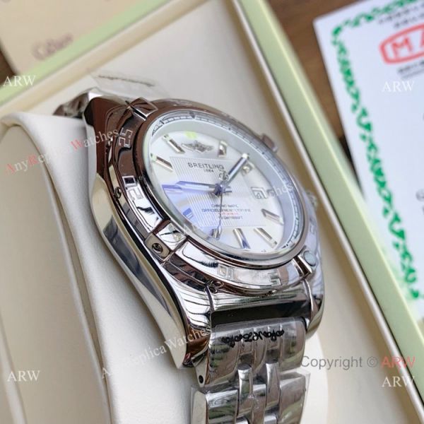 AAA Quality Replica Breitling Chronomat 01 Automatic Watches Silver Steel AAA Quality Replica Breitling Chronomat 01 Automatic Watches Silver Steel