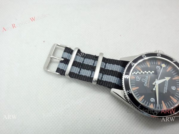 Omega Seamaster 300 Spectre Watch Replica Nato Strap Stainless Steel Case Omega Seamaster 300 Spectre Watch Replica Nato Strap Stainless Steel Case
