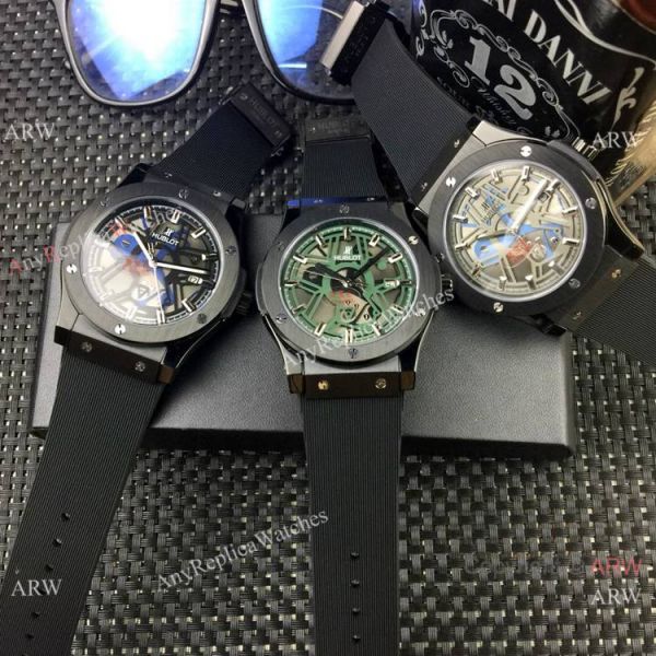Hublot Classic Fusion Skeleton Copy Watches All Black Hublot Classic Fusion Skeleton Copy Watches All Black
