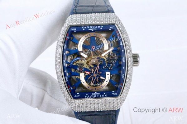 New Franck Muller Vanguard Yachting Anchor Diamond Skeleton Watch / Knock off Watches China New Franck Muller Vanguard Yachting Anchor Diamond Skeleton Watch / Knock off Watches China
