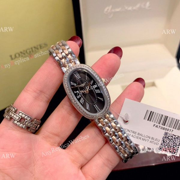 Copy Longines Equestrian Lady Watch Diamond Bezel White Roman Dial Copy Longines Equestrian Lady Watch Diamond Bezel White Roman Dial