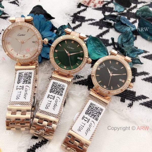 New Copy Cartier Pasha de Black Dial Rose Gold Watch 35mm Women New Copy Cartier Pasha de Black Dial Rose Gold Watch 35mm Women
