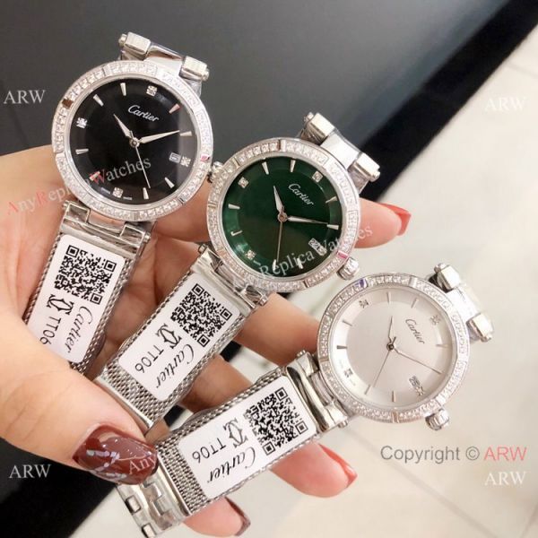 Copy Cartier Pasha de 35mm watch Stainless Steel Black Dial Copy Cartier Pasha de 35mm watch Stainless Steel Black Dial