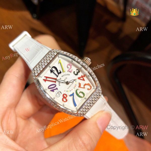 Swiss Quality Franck Muller Vanguard Replica Watch Stainless Steel Diamond 32mm Swiss Quality Franck Muller Vanguard Replica Watch Stainless Steel Diamond 32mm