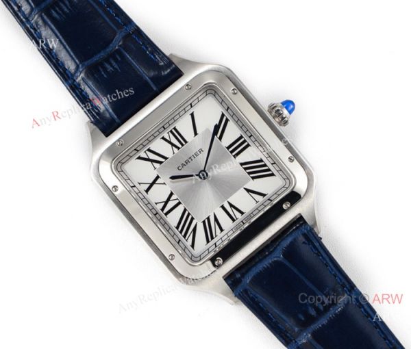 Swiss Grade 1 Cartier Santos Dumont Silver Lovers Watch New Cartier Watches Swiss Grade 1 Cartier Santos Dumont Silver Lovers Watch New Cartier Watches