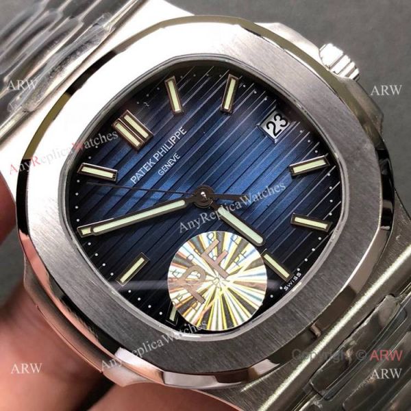 PF Factory V2 Swiss Patek Philippe Nautilus Copy Watch Stainless Steel Blue Dial PF Factory V2 Swiss Patek Philippe Nautilus Copy Watch Stainless Steel Blue Dial