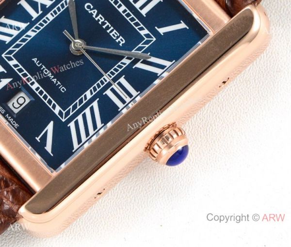 (ER) Cartier Tank Solo W5200027 Rose Gold Black Face Watch Swiss Grade 1 (ER) Cartier Tank Solo W5200027 Rose Gold Black Face Watch Swiss Grade 1