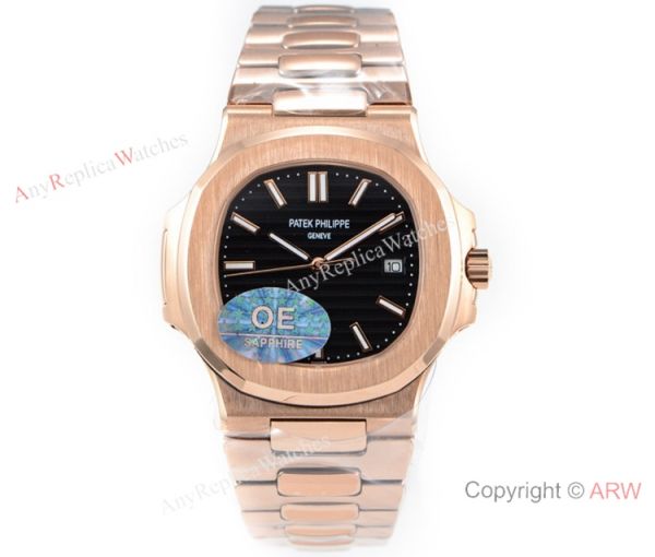 (OE) Swiss Replica Patek Philippe 5713 G Nautilus Watch Rose Gold White Face (OE) Swiss Replica Patek Philippe 5713 G Nautilus Watch Rose Gold White Face