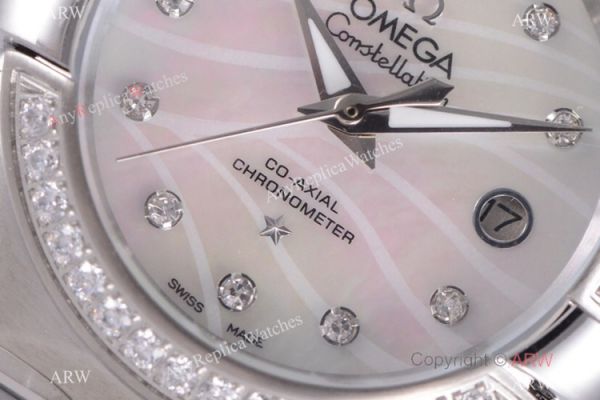 Swiss Copy Omega Constellation SS Mother of Pearl Dial Watch 27mm Ladies Swiss Copy Omega Constellation SS Mother of Pearl Dial Watch 27mm Ladies
