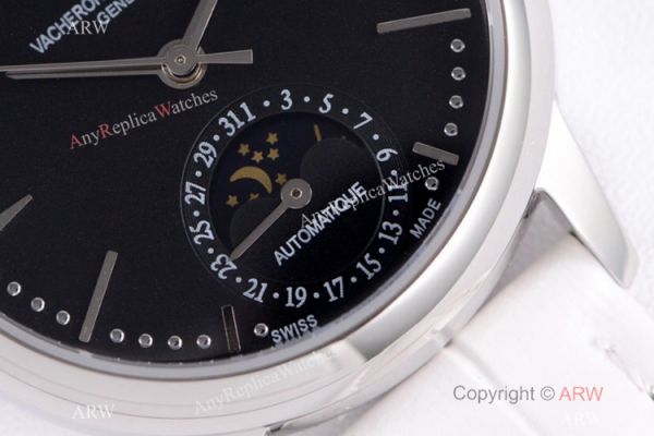 (VC) Swiss Grade Vacheron Constantin Patrimony Watch Vacheron Constantin Geneve Fake White Leather Strap (VC) Swiss Grade Vacheron Constantin Patrimony Watch Vacheron Constantin Geneve Fake White Leather Strap