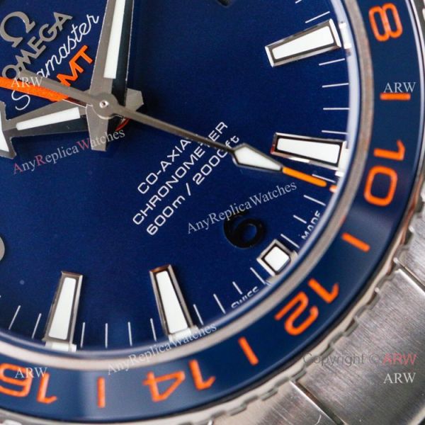 (VS)1:1 Best Omega Seamaster Super Clone watch Planet Ocean GMT Blue Dial Stainless Steel (VS)1:1 Best Omega Seamaster Super Clone watch Planet Ocean GMT Blue Dial Stainless Steel