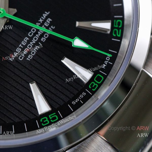 Swiss Replica Omega Seamaster Aqua Terra 150m VS Factory 8500 Watch Black Dial Green hand Swiss Replica Omega Seamaster Aqua Terra 150m VS Factory 8500 Watch Black Dial Green hand