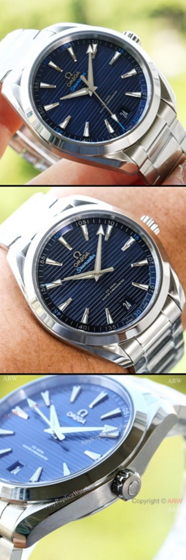VS Replica Omega Seamaster Aqua Terra 150m MASTER watch Blue Dial Blue Rubber Strap VS Replica Omega Seamaster Aqua Terra 150m MASTER watch Blue Dial Blue Rubber Strap
