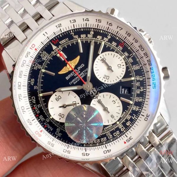 JF Factory Breitling Navitimer 01 Chronograph Copy Watch Stainless Steel Black Dial JF Factory Breitling Navitimer 01 Chronograph Copy Watch Stainless Steel Black Dial