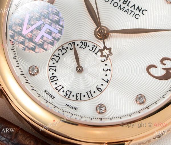 VF Factory Fake Montblanc Star Legacy Moon Rose Gold White Face Watch VF Factory Fake Montblanc Star Legacy Moon Rose Gold White Face Watch